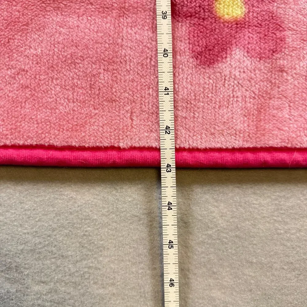 Disney Princess plush crib blanket - pink Cinderella Snow White Sleeping Beauty